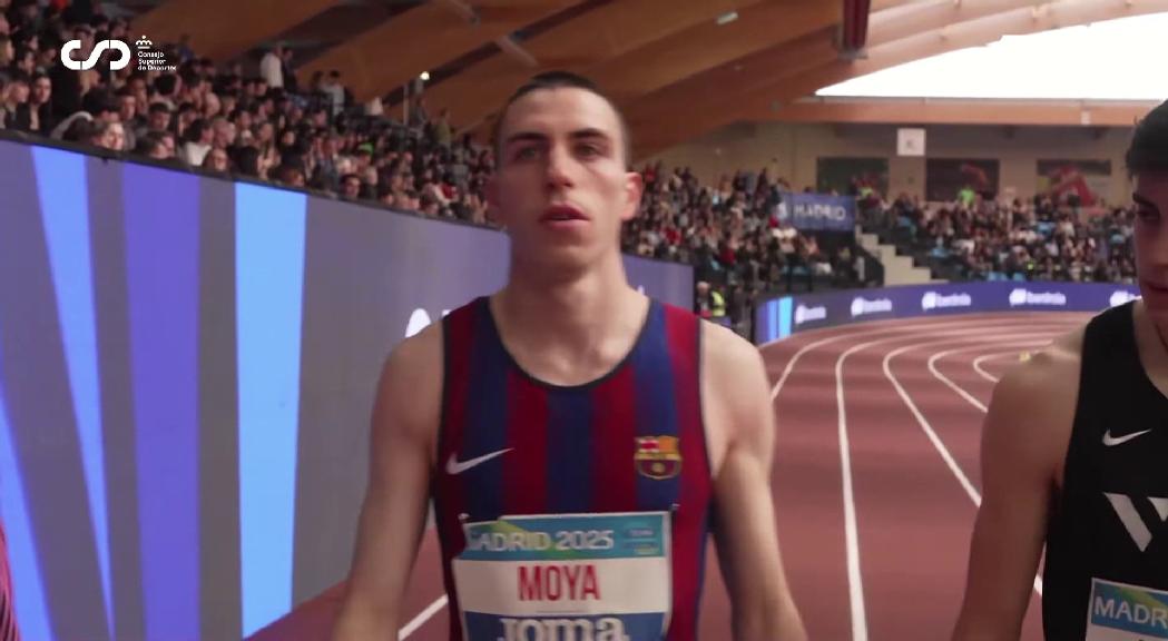 Pol Moya aconsegueix el tercer lloc als 1.500 metres del Campionat d’Espanya de pista coberta