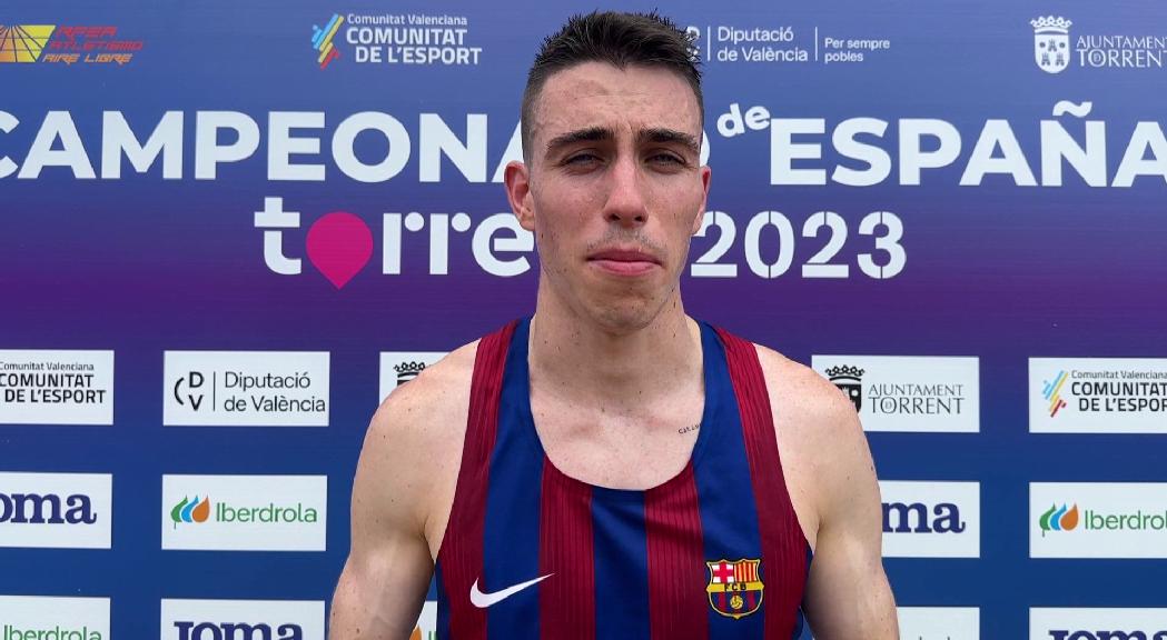 Pol Moya, sisè en els 1.500 del Campionat d'Espanya