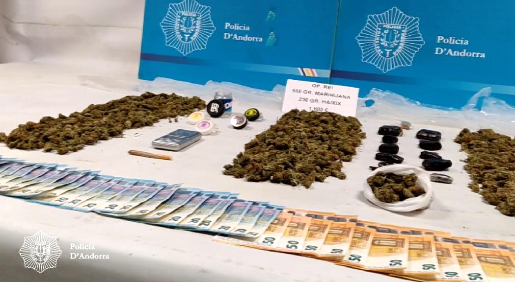 La policia desmantella un punt de venda de marihuana a la Massana