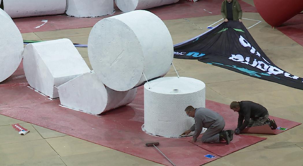 El Poliesportiu es posa a punt per rebre per segona vegada l'espectacle de l'X-Trial