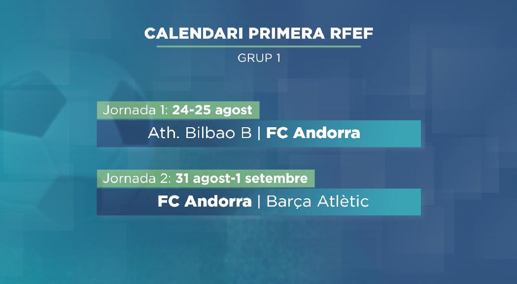  Els pròxims partits de lliga del FC Andorra