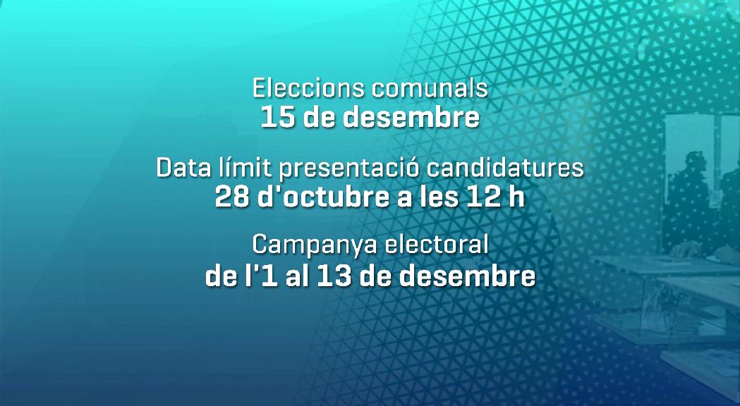 Es publica el decret de convocatòria d'eleccions amb temps fins dijous per comprovar les llistes d'electors