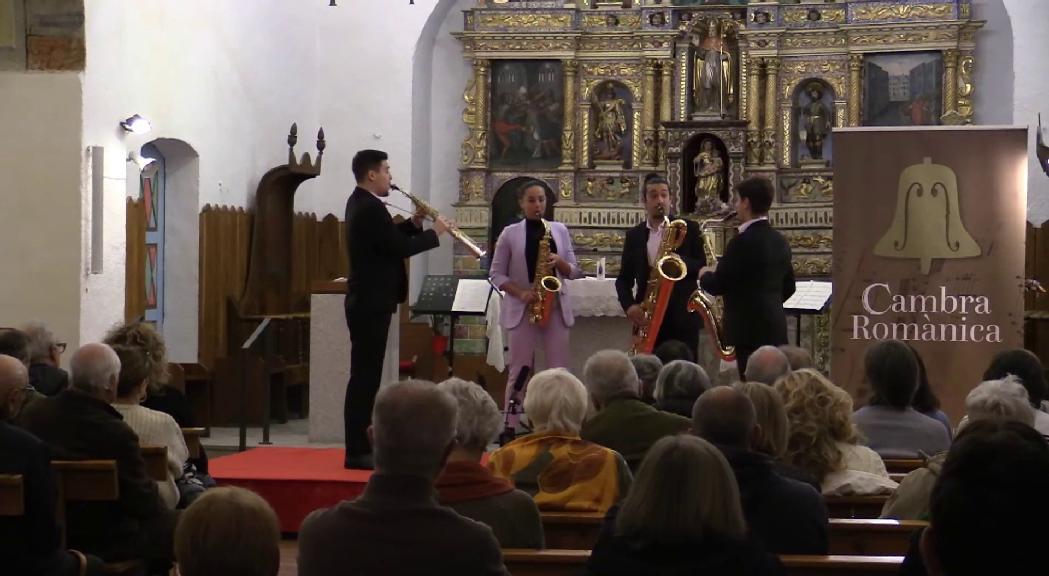 Quartet de saxos per tancar el Cambra Romànica