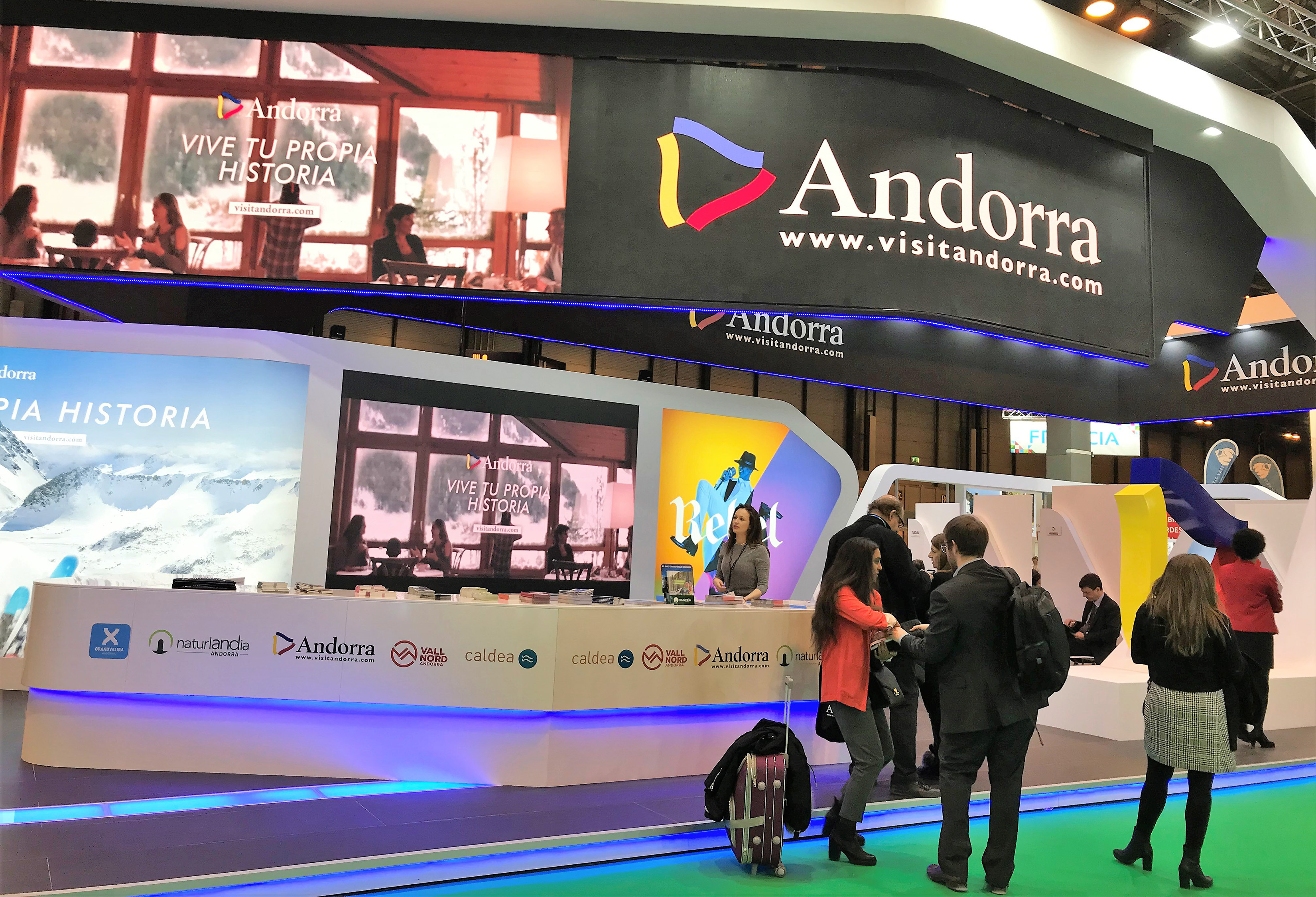 El Cirque du Soleil i els esdeveniments esportius centren l'atenció a l'estand andorrà de Fitur