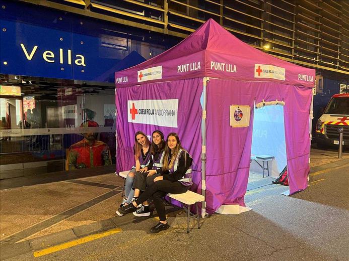 El punt lila de la Festa Major d'Andorra la Vella ha reg