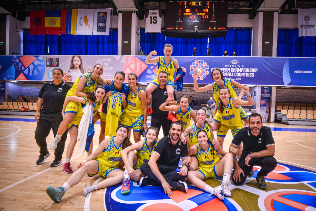 La selecció femenina de bàsquet acaba setena l'Europeu de Petits Estats