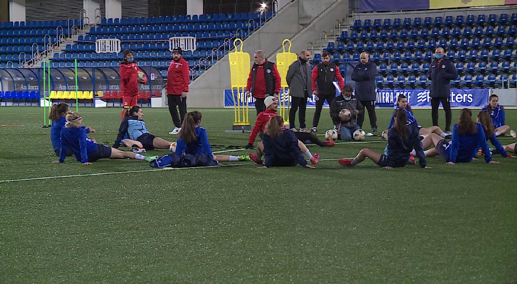 La selecció femenina de futbol vol la primera victòria a casa contra Gibraltar