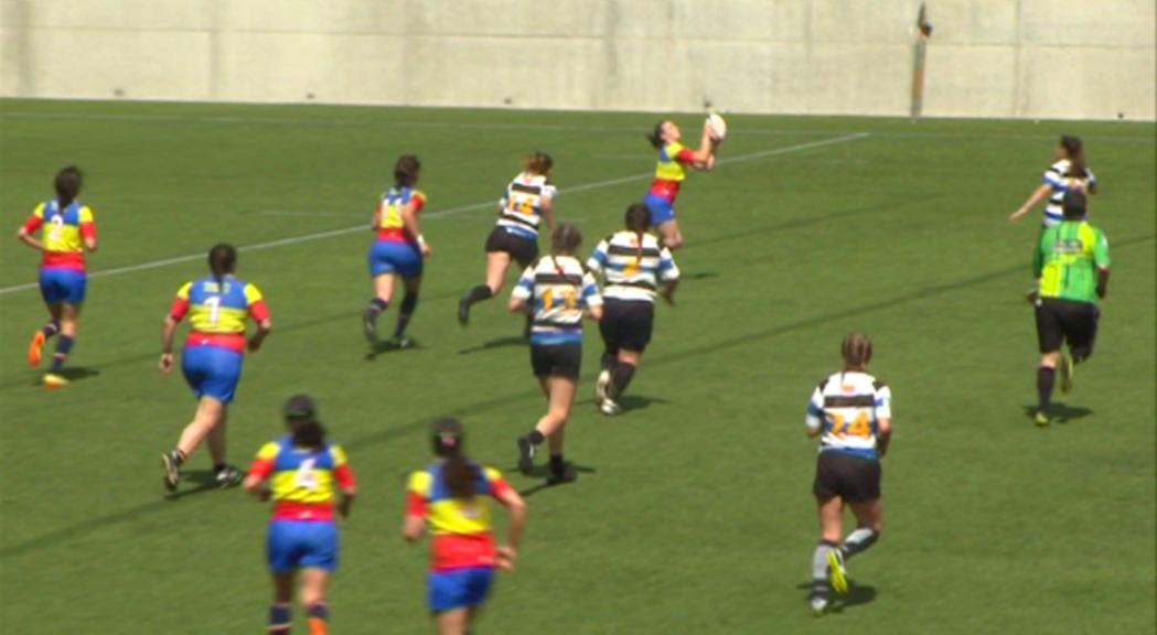 La selecció femenina de rugbi de 7 tanca en tercer lloc la segona jornada del Campionat de Catalunya