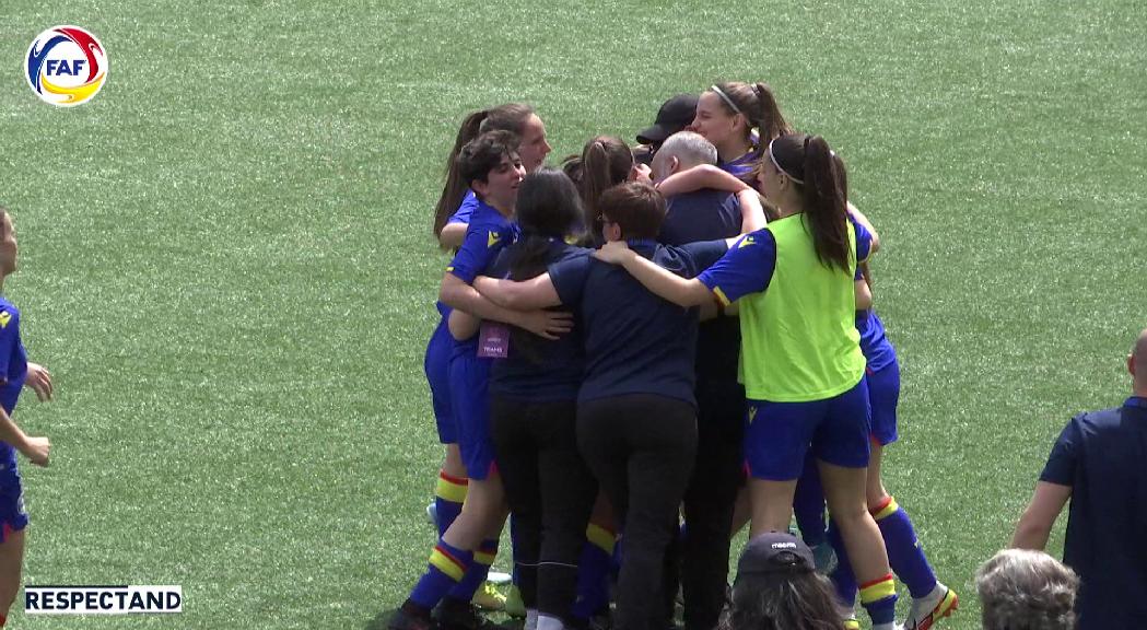 La selecció femenina sub-19 guanya Armènia (3-1) i acaba segona al Preeuropeu