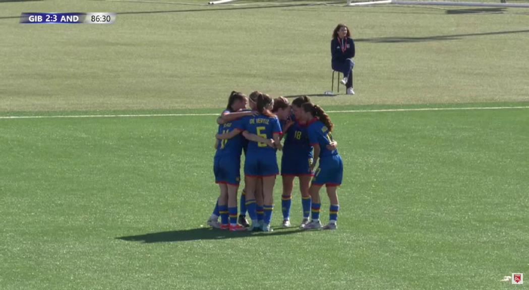 La selecció femenina torna a guanyar a Gibraltar 2 a 4