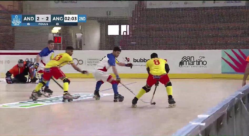 La selecció d'hoquei patins ha perdut davant Angola pe