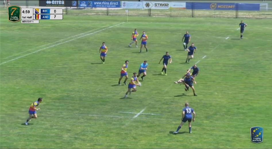 La selecció masculina de rugbi de 7 ha començat amb bon peu la pa