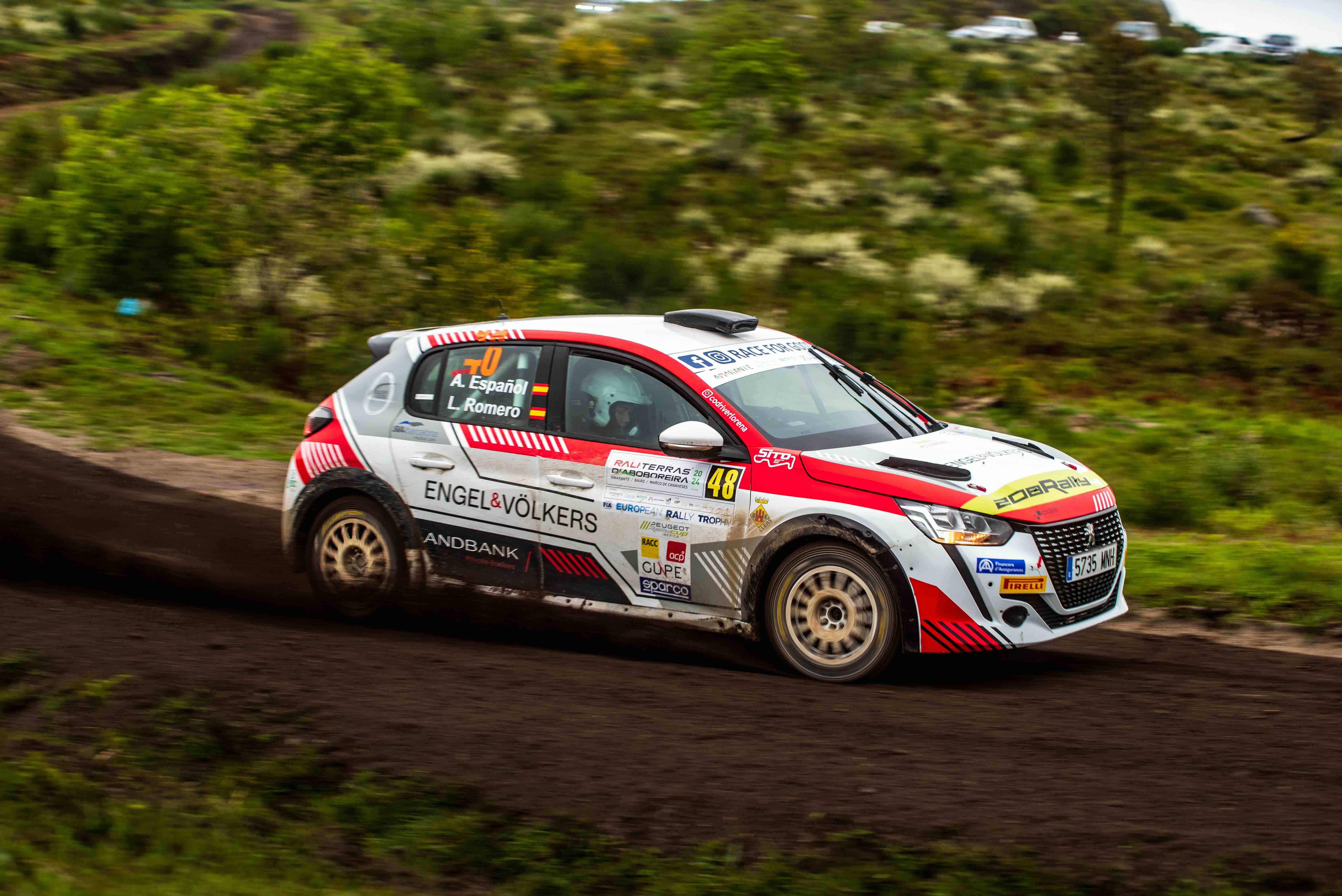 Sito Español arrenca la Peugeot Rally Cup Ibèrica en segona posició