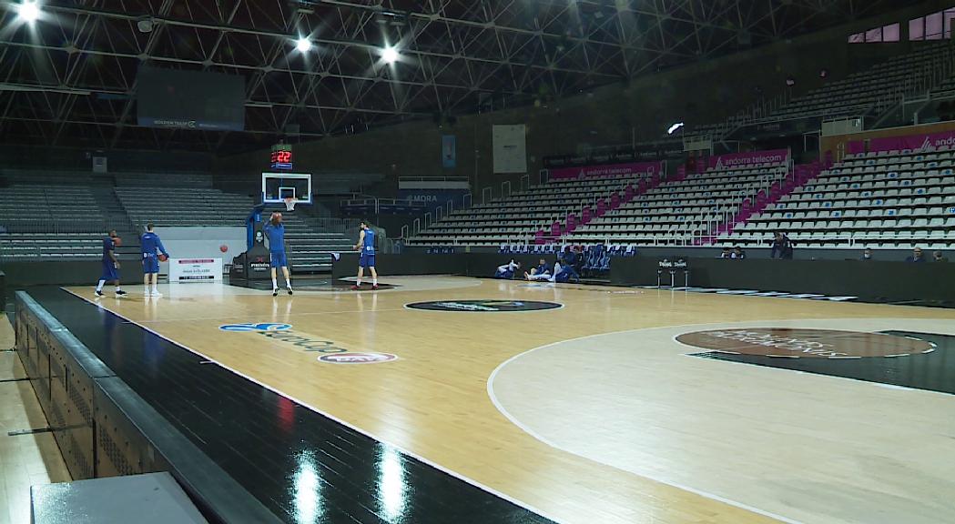 Solucionats els desperfectes a la pista, el MoraBanc s'entrena per al duel amb el Partizan