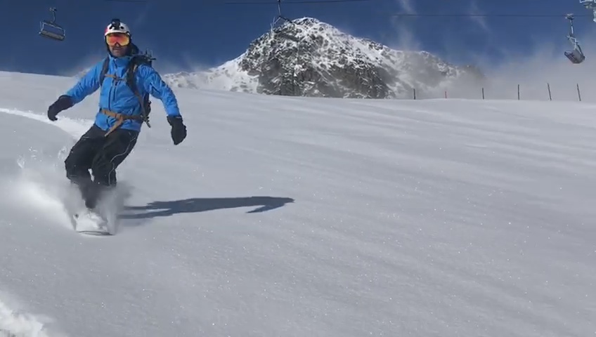 Surf de neu en ple mes de juny