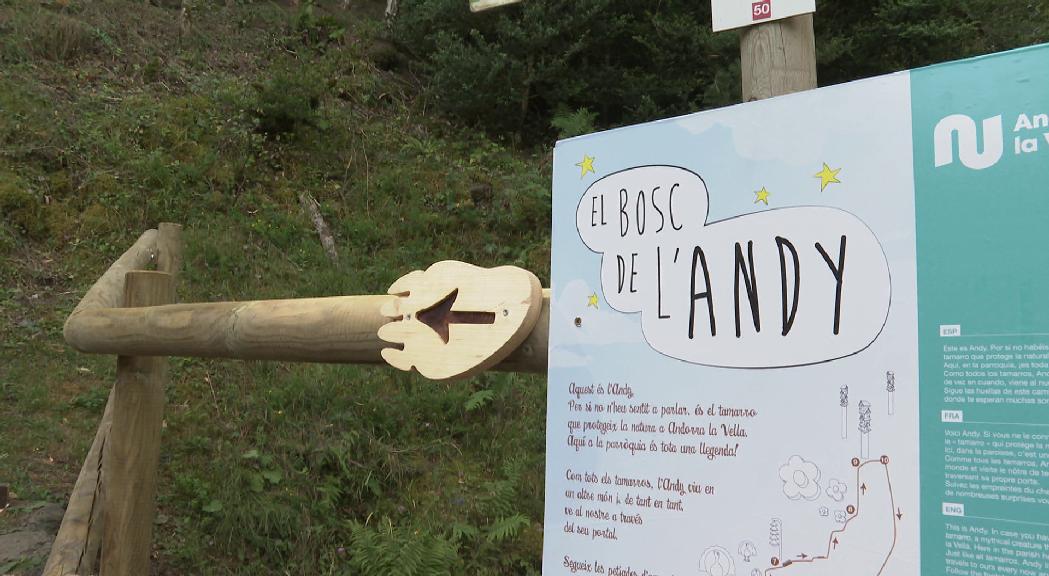 El tamarro Andy, el primer a estrenar bosc animat i conte sobre la seva vida 