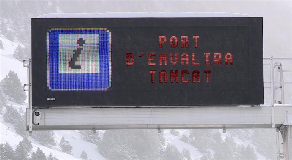 El port d’Envalira es troba en fase negra i s'hi p