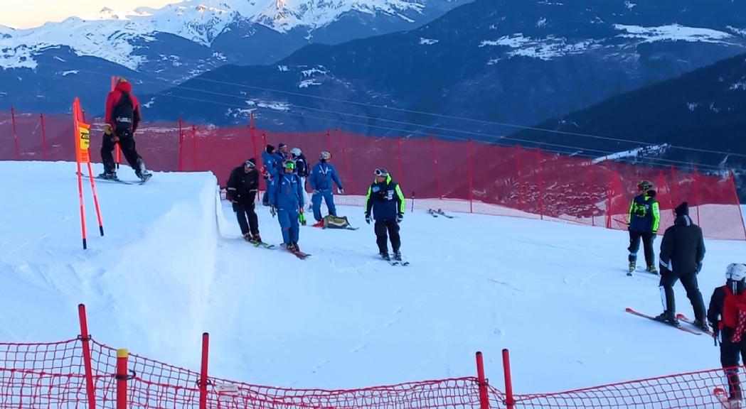 Top 15 de Cande Moreno en el darrer entrenament de la prova de descens