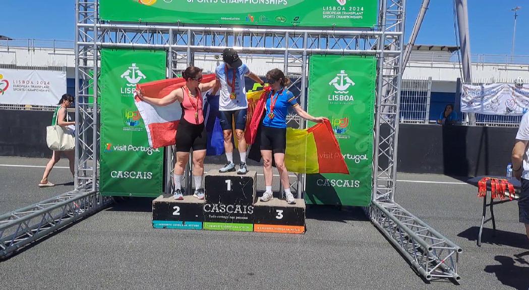 Tres medalles de la delegació andorrana als Jocs Europeus de Trasplantats