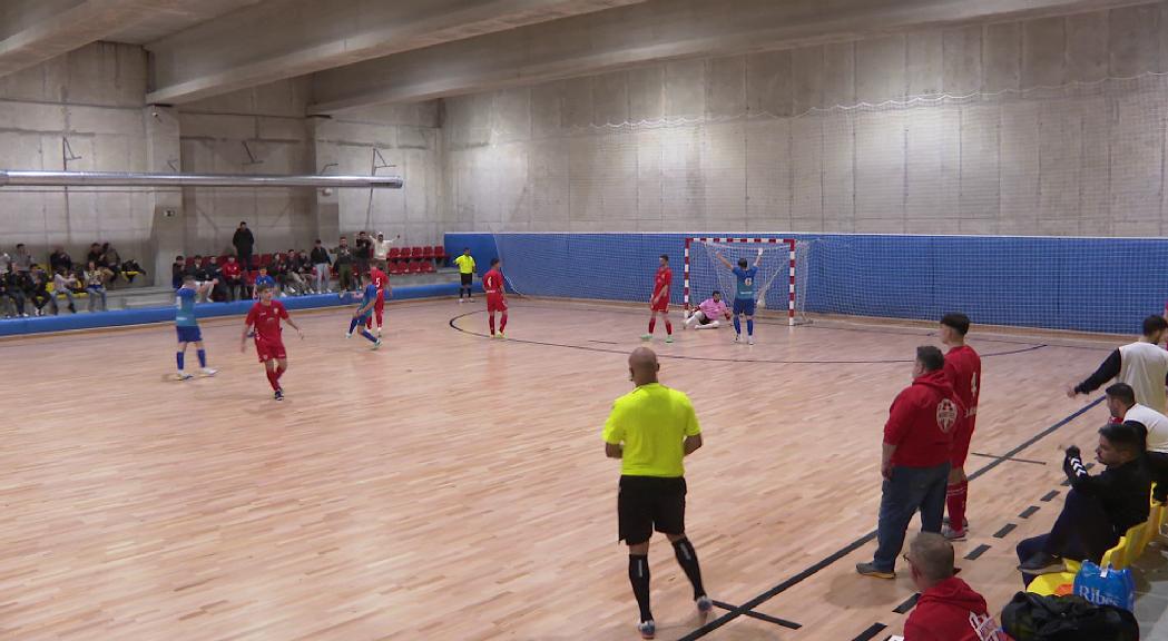 Triomf patit de l'Enfaf de futbol sala contra la Barca (6-5)