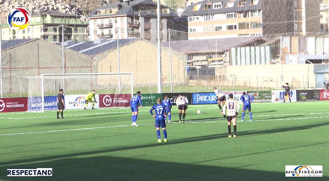 Victòries de l'Atlètic Club Escaldes i l'Unió Esportiva Santa Coloma en els darrers partits de la jornada a la lliga nacional 