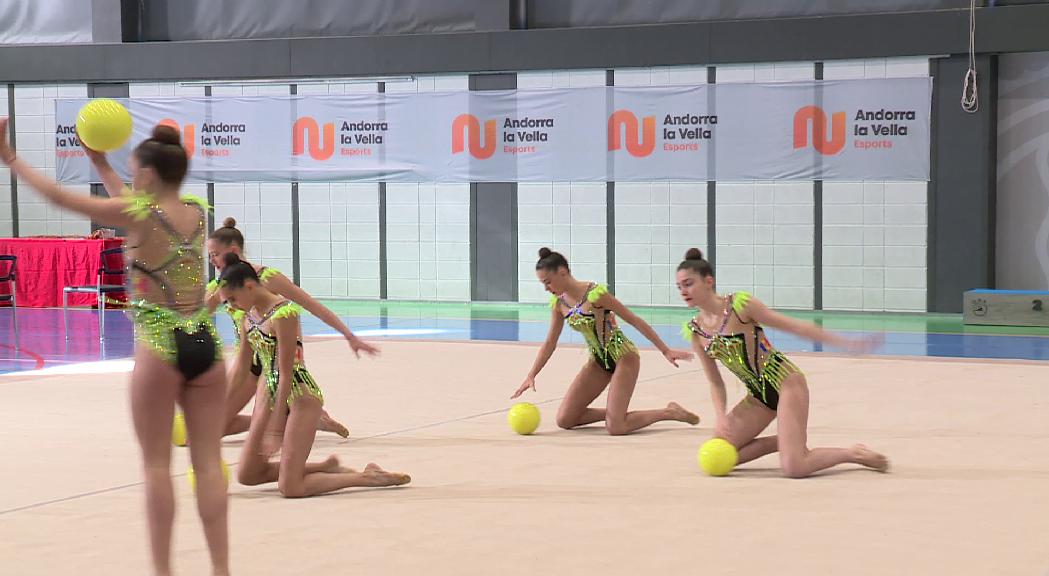 Una vuitantena de gimnastes participen en la 1a fase de la Copa d'Andorra de conjunts