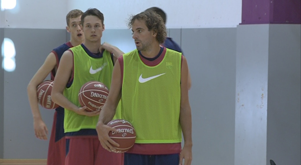 El Barça de bàsquet ja s'entrena a Encamp. Un any més, el primer 