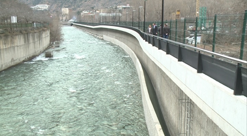 Finalitza la canalització del riu Gran Valira per reduir les inundacions a Santa Coloma