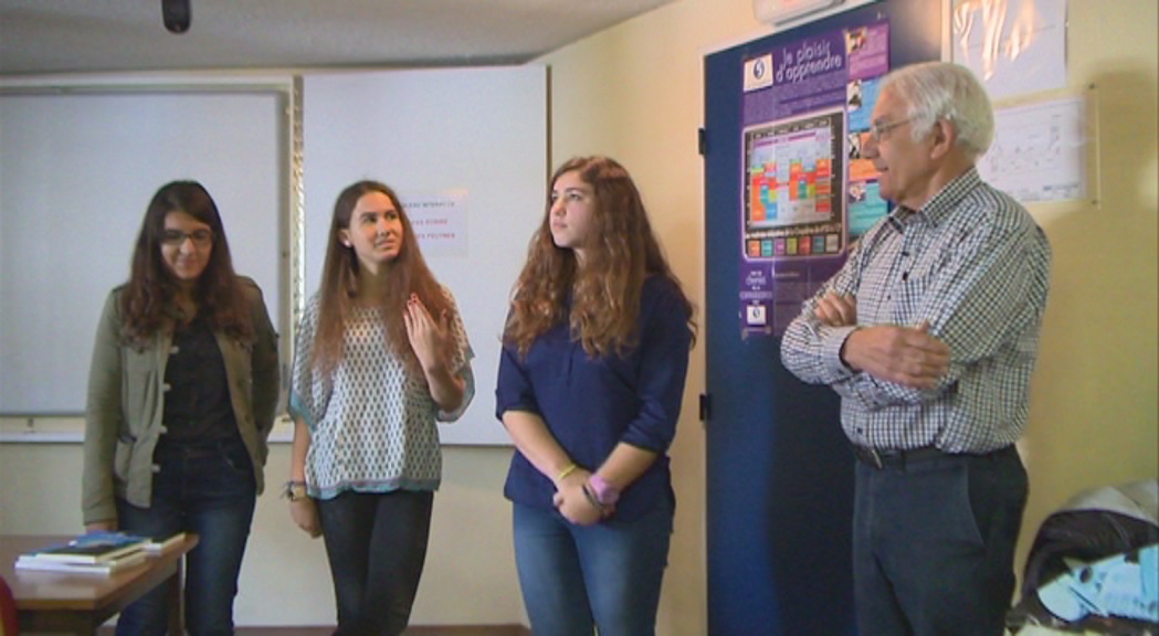 El guanyador del Carlemany visita els alumnes del Lycée