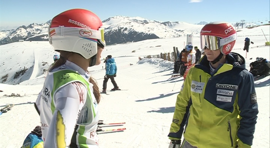 Carmina Pallàs i Àxel Esteve, campions d'Andorra de gegant i eslàlom