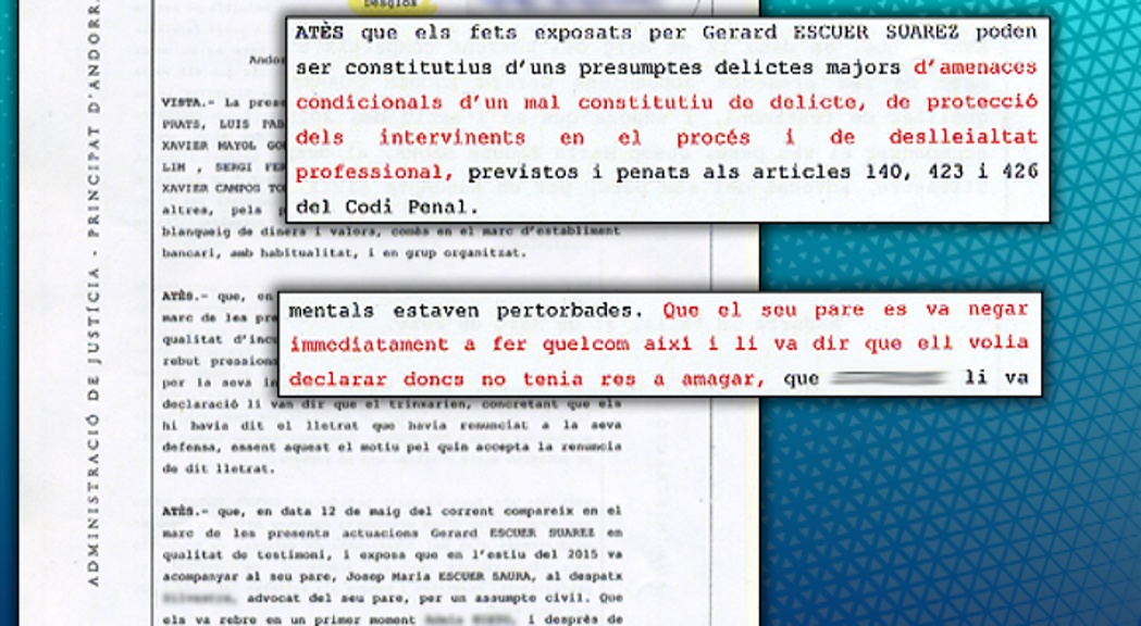 La batlle Mingorance demana investigar un advocat per presumptes amenaces a un gestor de BPA