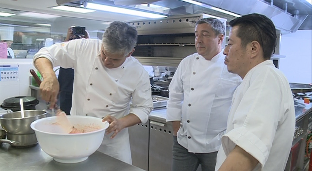 Els cinc estrelles Michelin Roca, Jubany i Matsuhisa cuinen junts per 160 privilegiats