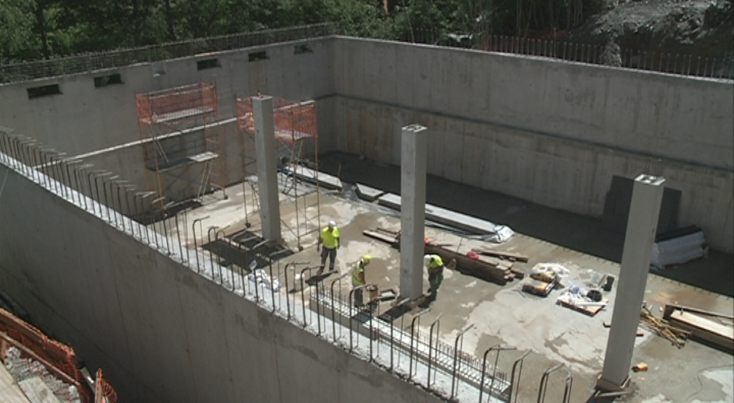 Comencen els treballs per cobrir el nou dipòsit d'aigua d'Escaldes-Engordany