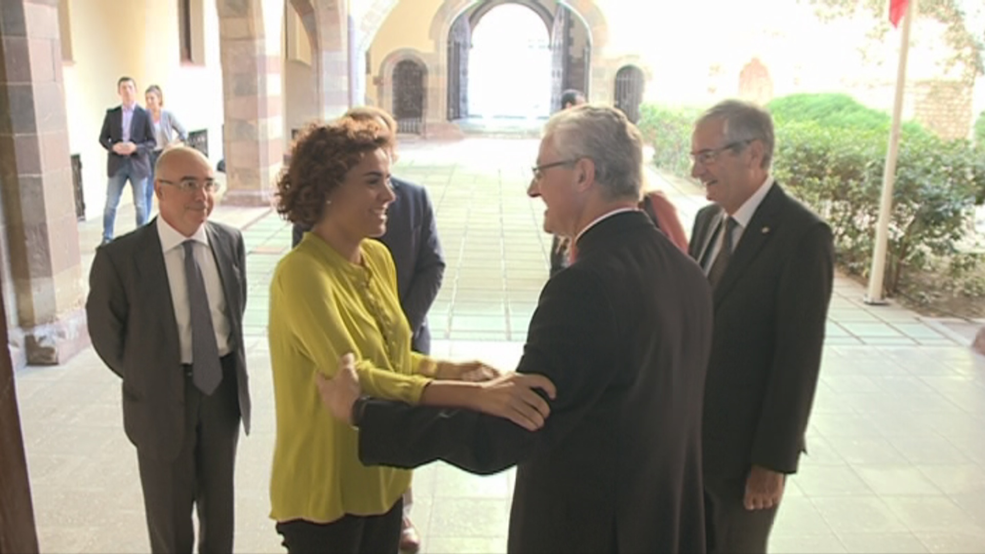 Dolors Montserrat s'ha reunit amb el copríncep episcopal, Joan-En