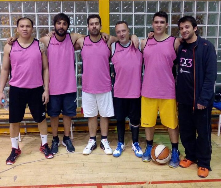 L’equip que RTVA ha format a la lliga 3x3 Interempreses Gru