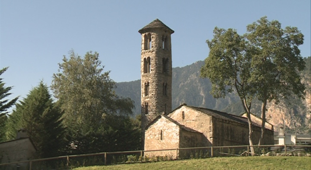 Els frescos de Santa Coloma es projectaran a l'església