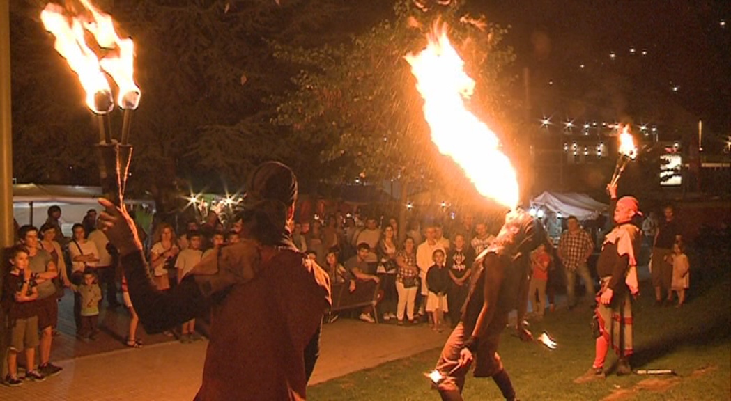 El foc, protagonista d'un dels espectacles de la festa major d'Escaldes-Engordany