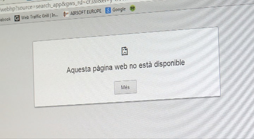 Una avaria talla la connexió a Internet almenys mitja hora