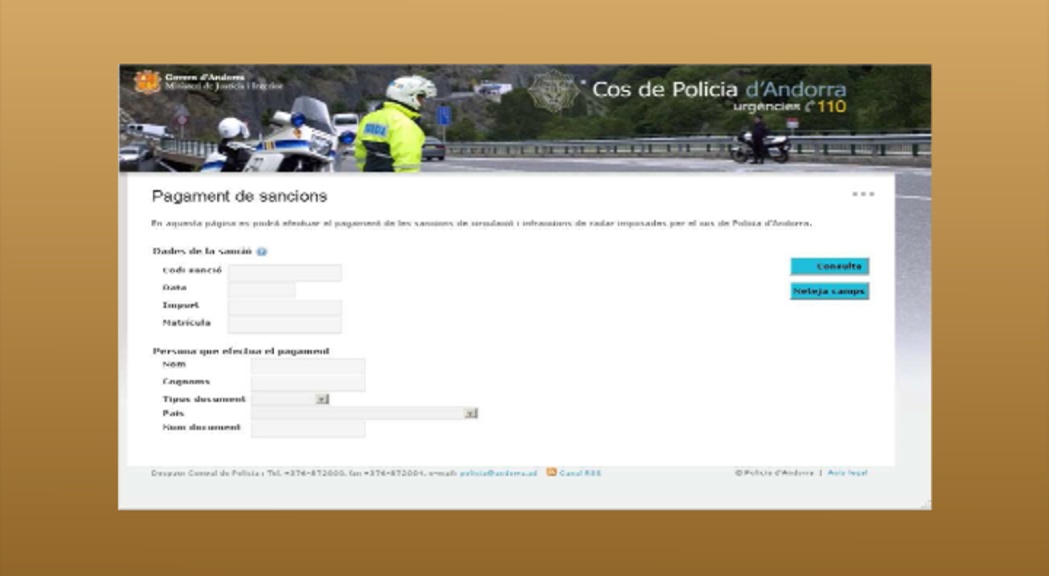 Les multes de trànsit es podran pagar per internet