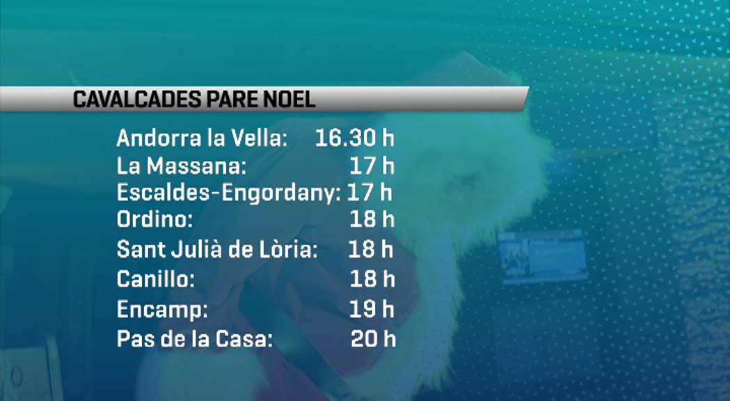 El Pare Noel visita aquesta tarda totes les parròquies