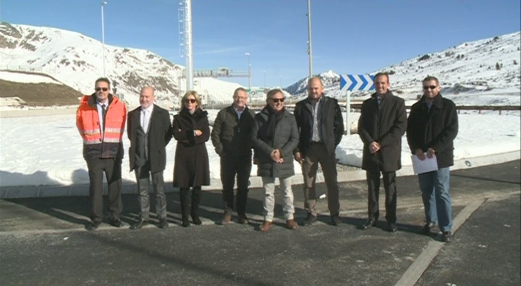 Nova rotonda a la sortida del túnel d'Envalira per accedir al Pas sense passar per França