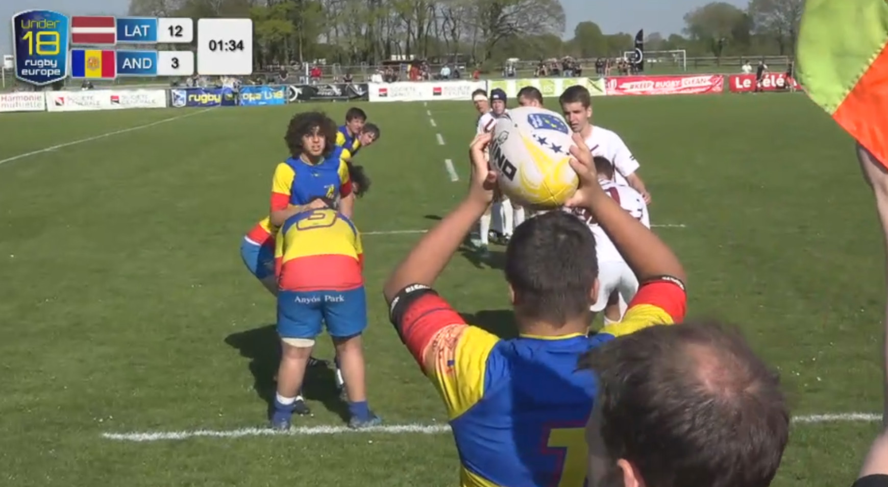 La selecció de rugbi sub-18 perd contra Letònia al Campionat d'Europa (36-3)