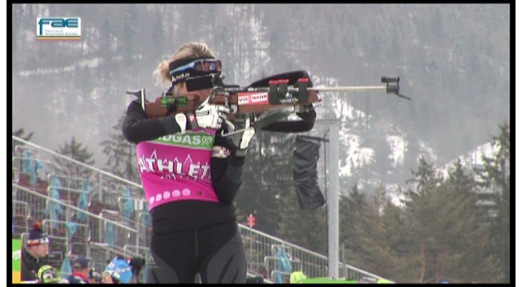 En biatló, Laura Soulié ha disputat avui la darrera prova de Copa