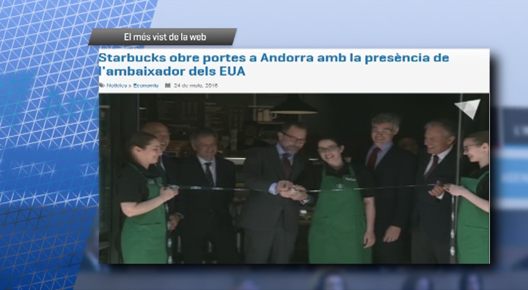 La inauguració d'Starbucks, el més vist a Andorra Difusió