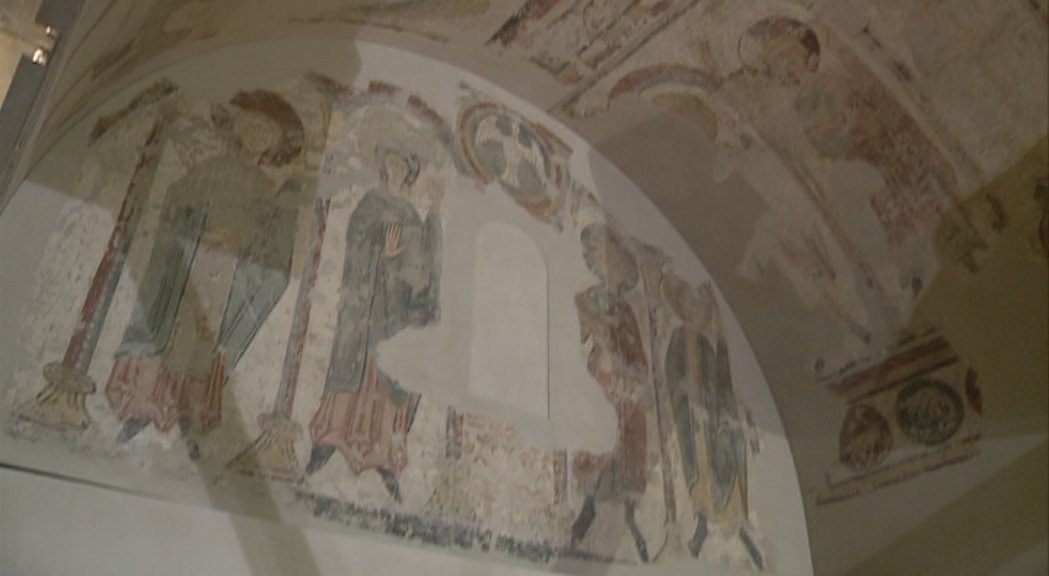 Els frescos de Santa Coloma es traslladen a Patrimoni Cultural fins que tinguin una ubicació definitiva