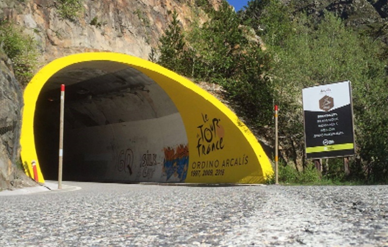 El túnel d'Arcalís dóna la benvinguda al Tour