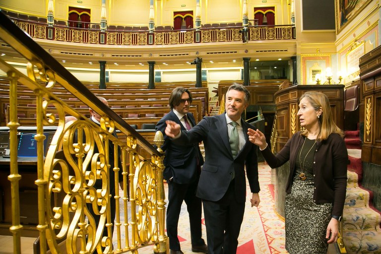 Vicenç Mateu es reuneix a Madrid amb els presidents del Senat i del Congrés dels diputats