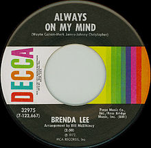 Un tema original de Brenda Lee i Gwen McCrae de 1972