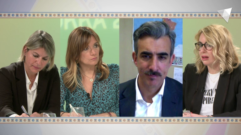 Taula rodona sobre polítiques de cooperació, amb Gemma Cano, Carla Riestra i Martín Rivero